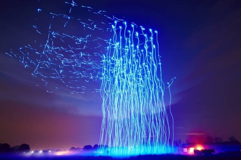 Úbeda incorpora por primera vez un espectáculo de Drones a su Feria de San Miguel