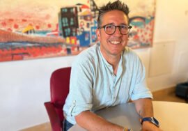 Jerónimo García, tras su intervención.