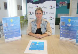 La concejala de Juventud, Natalia Pérez Merino, tras su intervención.