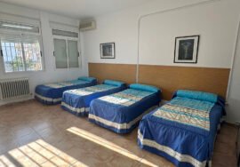 Interior del albergue de temporeros de Baeza.