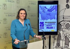 Presentación de la campaña del 25-N en Baeza.