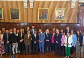 Inauguración de la Galería de Presidentes de la Diputación, en el Salón de Plenos.