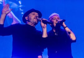 Los Pecos, durante su concierto.