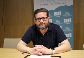 El concejal de Educación, Pedro Jesús López , tras su intervención.