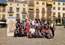 Antonia Olivares, Francisco Javier Lozano y Moisés Nieto, con participantes en este taller
