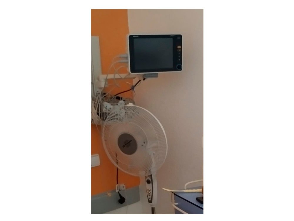 Ventilador en el Hospital de Úbeda.