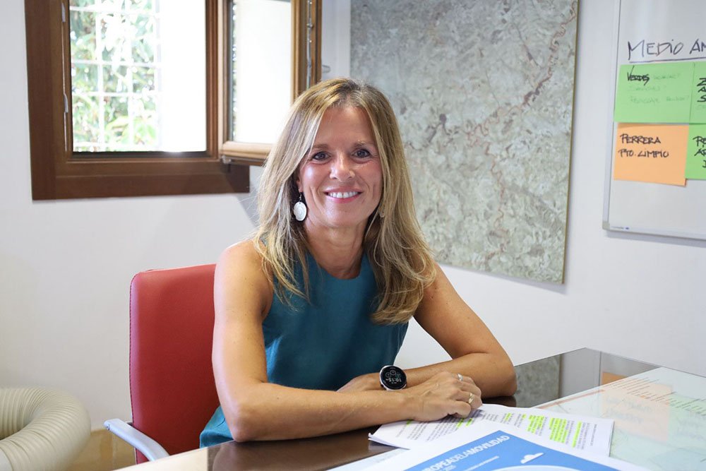 María del Carmen García, tras su intervención.