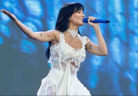 La cantante Aitana en concierto.