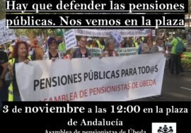 Cartel pensiones noviembre