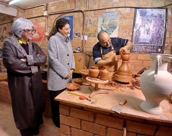 Visita al taller de Pedro Góngora