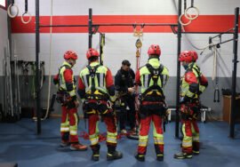Curso de rescate en altura para Bomberos de Úbeda.