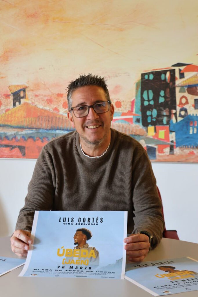 Presentación del concierto de Luis Cortes en Úbeda.