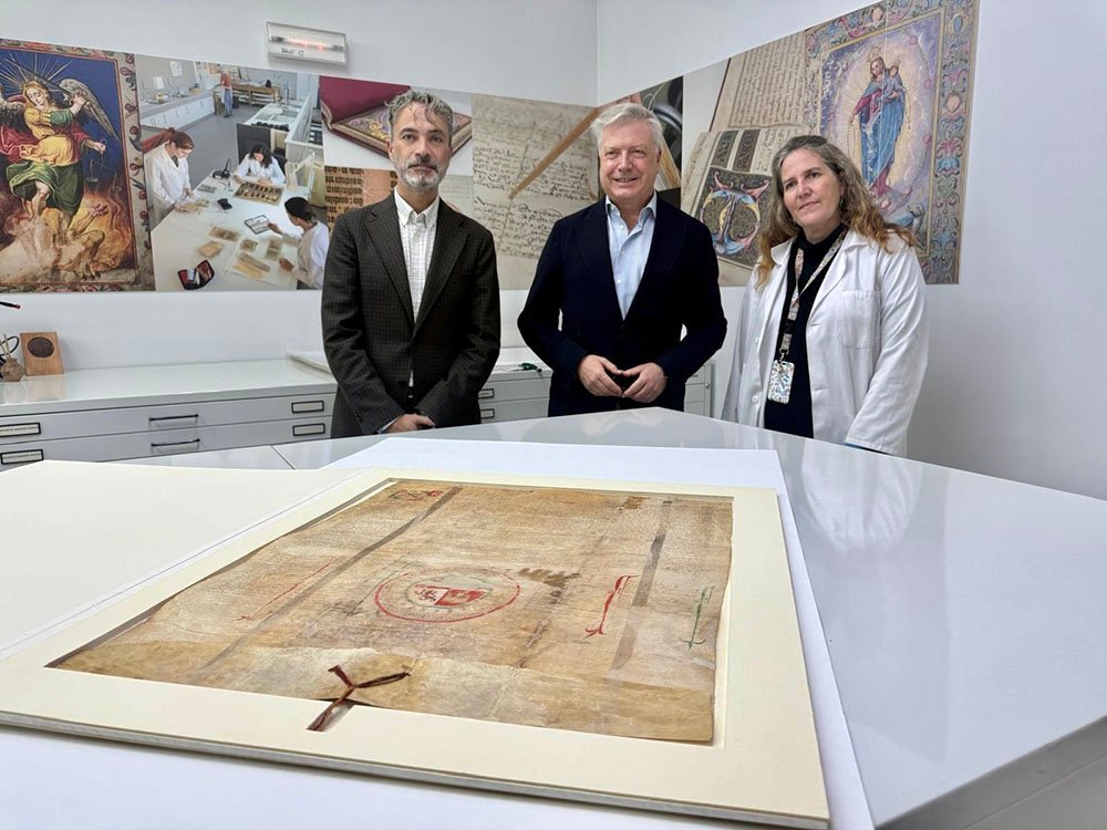 Restauración de dos documentos del Archivo Histórico de Baeza.