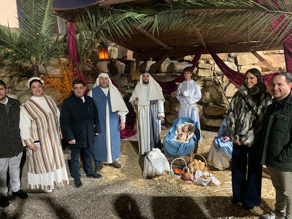 Paco Reyes y Juan Matías Reyes, en este Belén Viviente de Ibros.