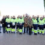 Visita al alumnado de la Escuela Taller en Úbeda.
