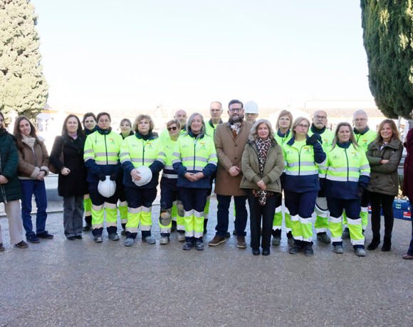 Visita al alumnado de la Escuela Taller en Úbeda.