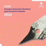 Cartel del XXXV Concurso para Escritores Noveles de la Diputación de Jaén.