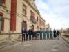 Autoridades y mandos de la Guardia Civil en una reciente visita a la academia de Úbeda.