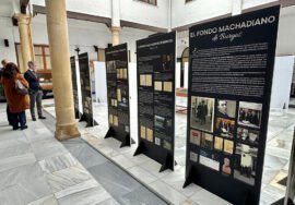 Exposición dedicada a los hermanos Machado en el IES Santísima Trinidad.