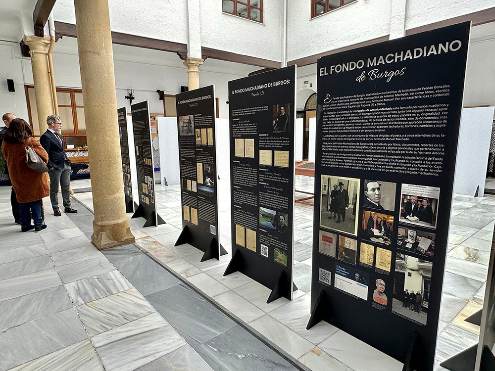 Exposición dedicada a los hermanos Machado en el IES Santísima Trinidad.