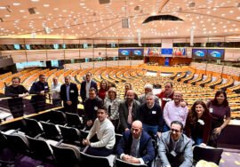 Delegación de alcaldes y alcaldesas socialistas de la provincia de Jaén en Bruselas.