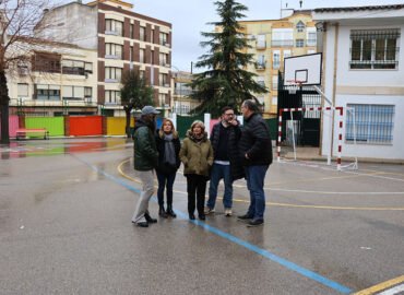 Primera visita a los centros educativos tras el temporal.