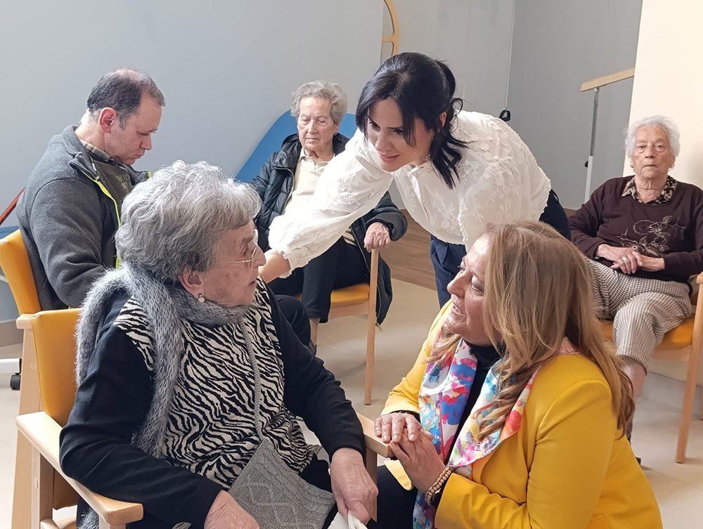 Visita al centro de día El Mirador, en Úbeda
