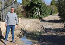 Jerónimo García, durante su visita a la zona de ‘El Campillo’.