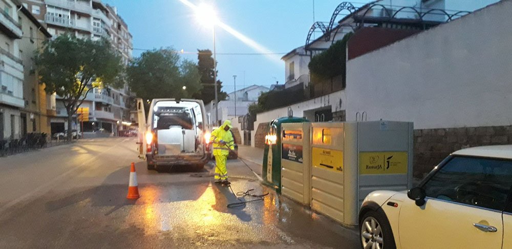 Labores de limpieza.