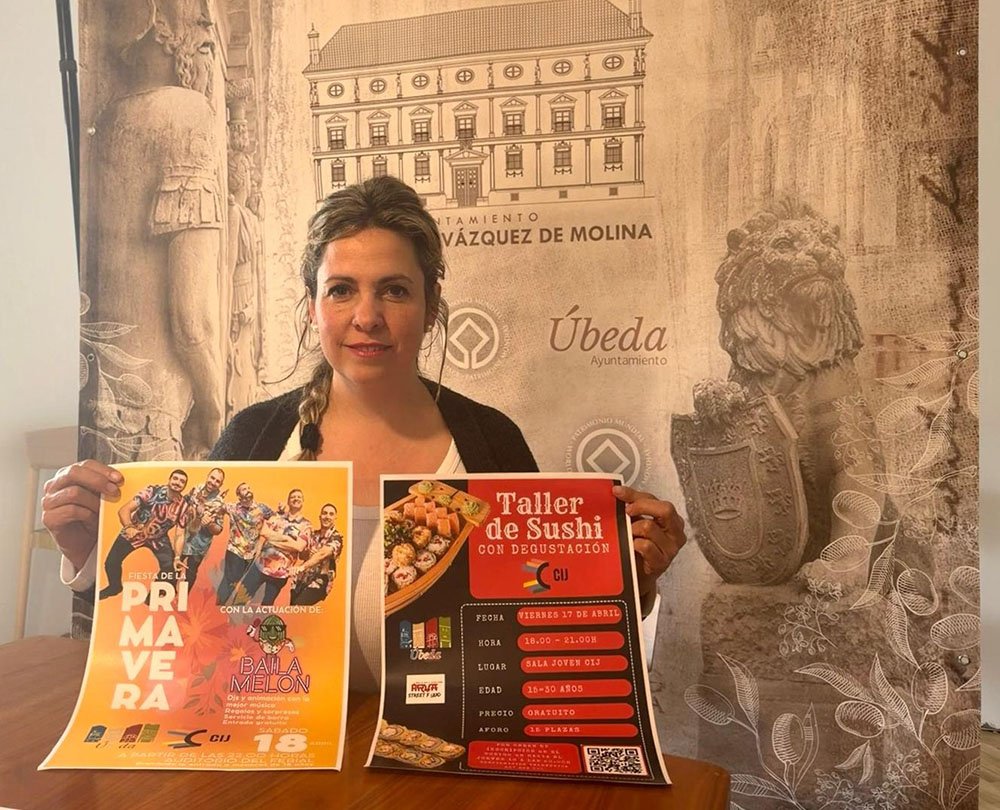 Presentación del taller de sushi y la fiesta de la primavera.