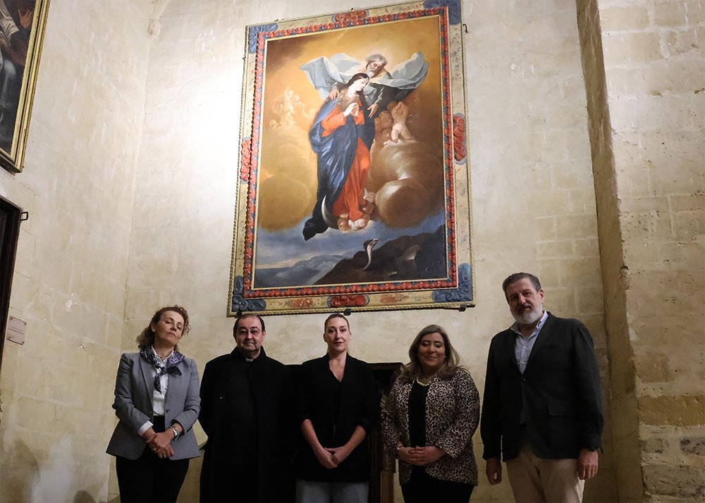 Presentación de la restauración de la obra Descenso de la Virgen Inmaculada de la iglesia de San Andrés de Baeza