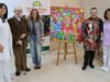 Presentación del taller de pintura en la Asociación ‘21 de Septiembre’.