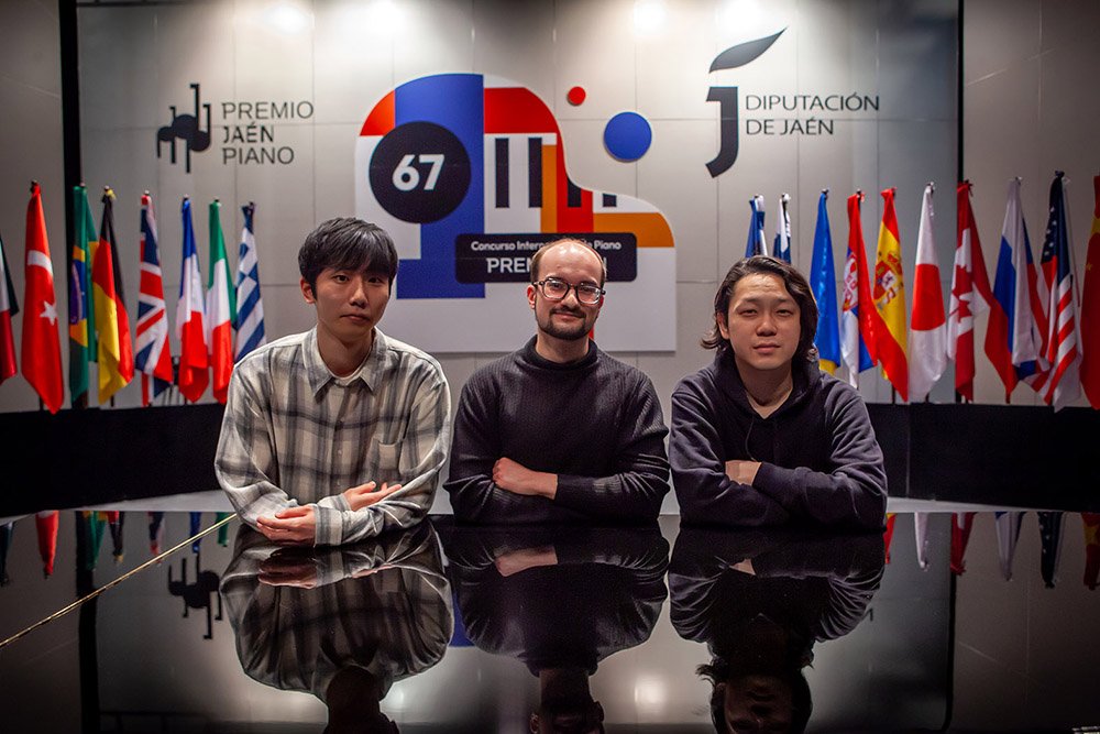 Ruggiero Fiorella, Ayumu Ibaraki y Yusuke Suzuki, finalistas del 67º Premio Jaén de Piano.