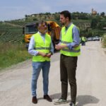 José Luis Agea y Francisco Javier Lozano, durante su visita a estas obras