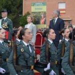 El ministro del Interior, Fernando Grande-Marlaska durante el acto de jura de bandera de los nuevos guardias civiles.