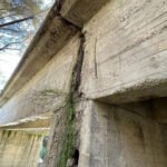 Estado del puente sobre la A-401.