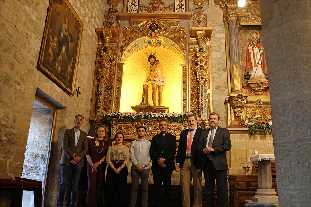 Presentación de la restauración del retablo del Cristo de La Columna de Baeza.
