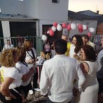 La delegada de Gobierno de la Junta de Andalucía por suplencia, Ana Mata, en Rus, junto con la alcaldesa, Rocío Beltrán.