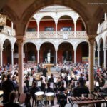 Actuación de la Agrupación Musical Ubetense dirigida por Alberto Navarrete Mañosa.