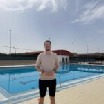 El concejal de Deportes, Francisco Javier Lozano, inaugura la temporada verano.