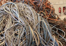 Robo de cableado eléctrico. Archivo.