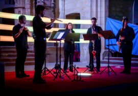 La iglesia de Santo Domingo acogió la actuación de Linarem Ensemble