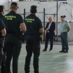 Guardias civiles en prácticas en Jaén.