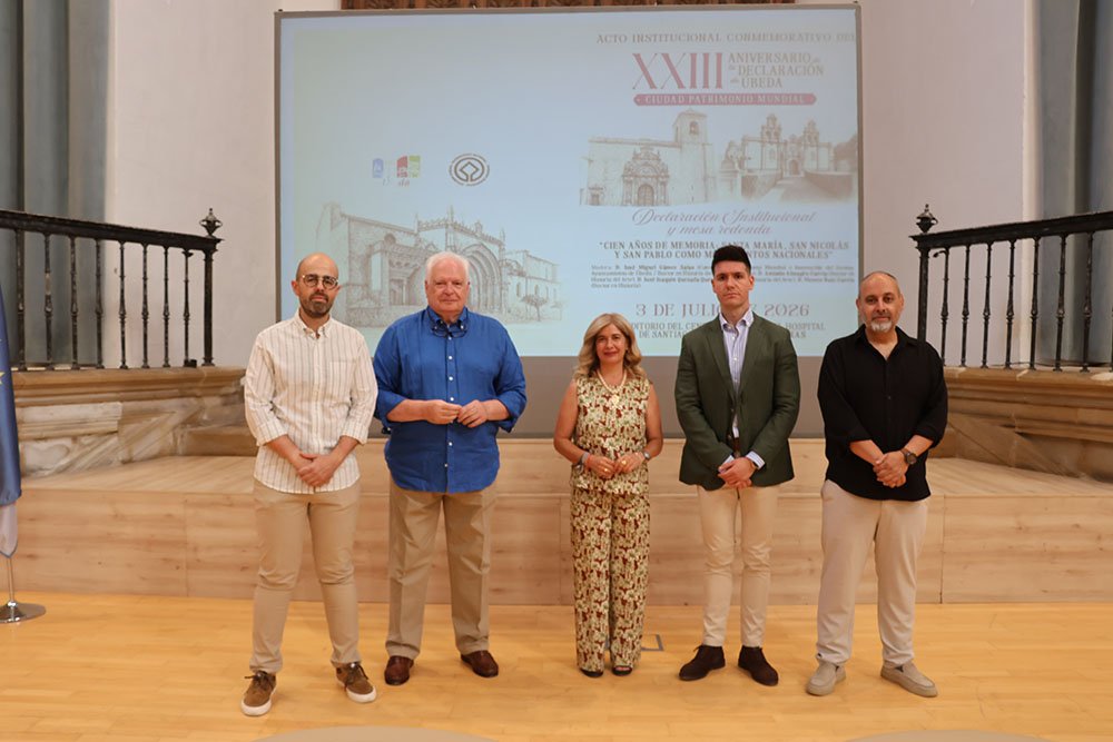 Acto institucional conmemorativo del aniversario de la Declaración de Úbeda Ciudad Patrimonio Mundial.