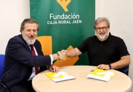 Presentación del acuerdo entre Fundación Caja Rural de Jaén y Asociación Cristóbal Cruz