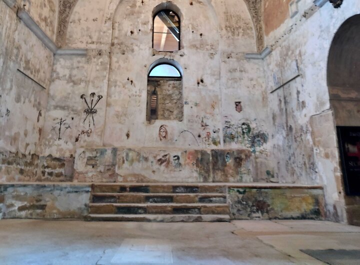 El altar mayor de la iglesia de San Lorenzo. Foto: Fundación Huerta de San Antonio.