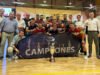 Autoridades junto a los campeones de esta nueva edición de la Copa Presidente de la Diputación de fútbol sala