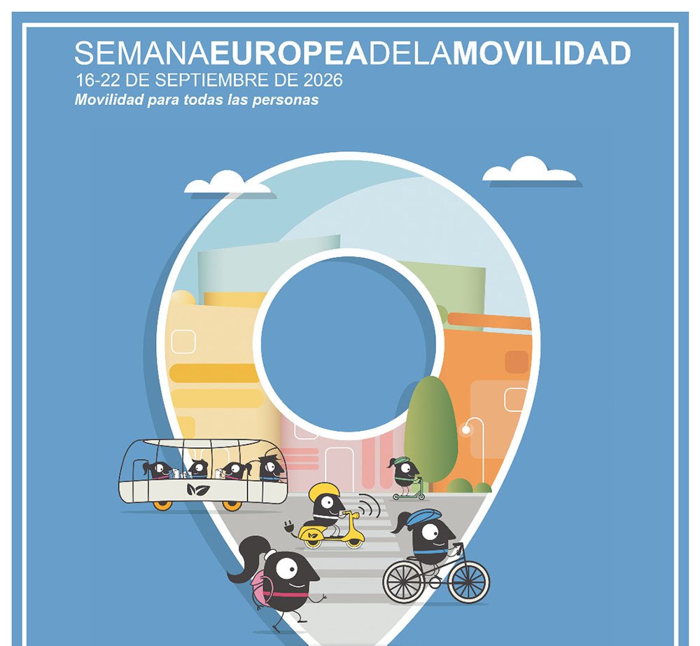 Cartel de la Semana de la Movilidad en Úbeda.
