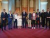 Galardonados y autoridades durante la entrega de los Premios Jaén Paraíso Interior 2026 en la Iglesia de Santa Catalina Mártir.