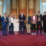 Galardonados y autoridades durante la entrega de los Premios Jaén Paraíso Interior 2026 en la Iglesia de Santa Catalina Mártir.